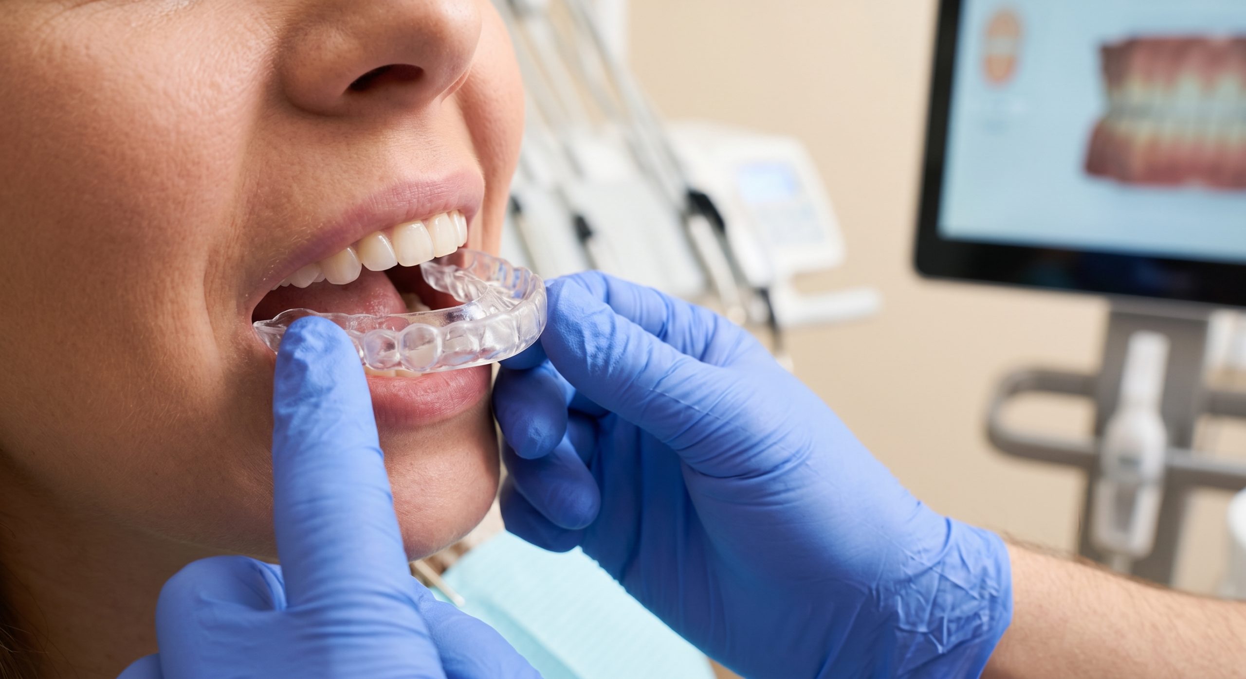 Custom night guard for teeth grinding and bruxism made by a Vancouver dentist